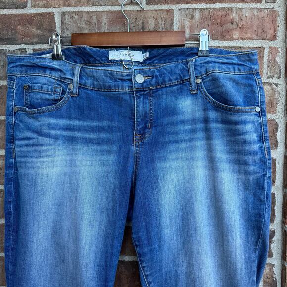 Torrid 18 Plus Boyfriend Jeans Mid Rise Stretch Denim - Picture 11 of 11